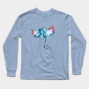 Watercolor illustration of stingray Long Sleeve T-Shirt